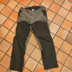 Pantalon de chasse Imperméable renfort marron 520 - SOLOGNAC