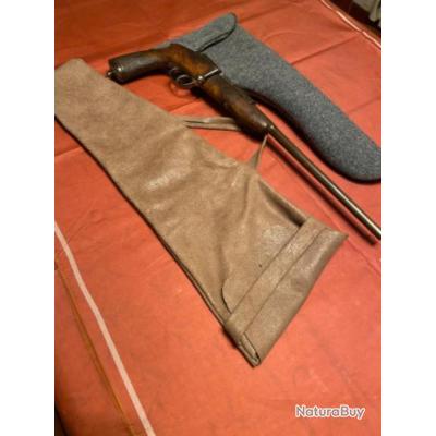 Étui De Transport Pour Fusil En Cuir Véritable – Couleur Bordeaux – Marque Leather-obsession – Fait Au UK