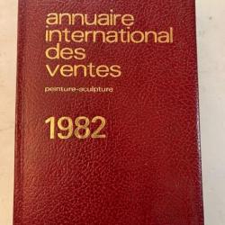 Annuaire International des ventes Peintures et sculptures de 1982 ed Mayer