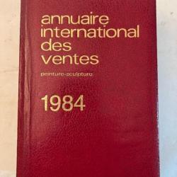 Annuaire International des ventes Peintures et sculptures de 1984 ed Mayer