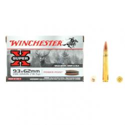 Destockage !! Winchester 9.3x62mm Power point 286gr x5 boites