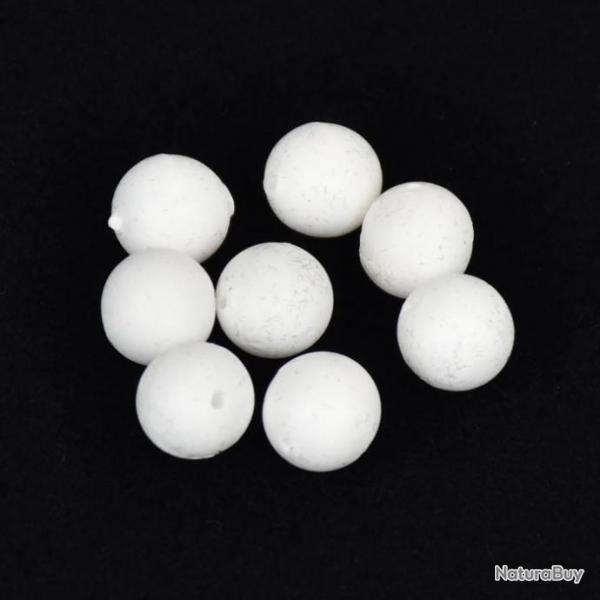 Perles rondes flottantes Sunset - Par 20 - 6 mm / Blanc