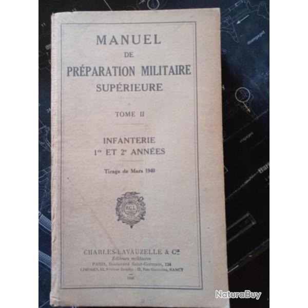 Vends manuel de prparation militaire suprieurede 1940