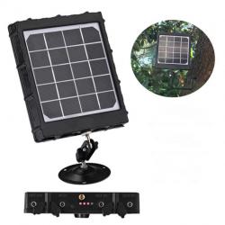 Kit Panneau solaire pour rechargement de caméra de chasse d'observation 8000mah 188x157x36mm