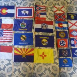 lot de 25 petits drapeaux americains objet western