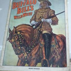 livre cent affiches de buffalo bill  's wild west western (incomplet)