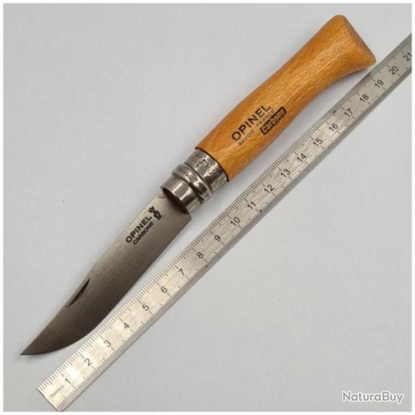 Couteau Opinel N8 Savois-France Carbone