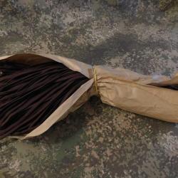 50 paires de lacets marron (100 lacets) de 120 cm pour rangers ou chaussures ou cordage