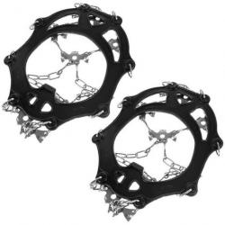 PAIRE DE CRAMPONS A NEIGE OU VERGLAS AVEC POINTES ACIER ANTI DERAPANTES POINTURE 42/44