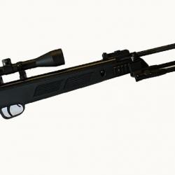 Carabine avec Bípied Installée Zasdar/ARTEMIS Cal. 4,5 mm SR1000S + lunette 3-9 x 40 19,9 joules