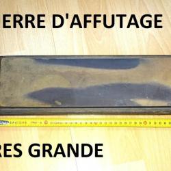 grande PIERRE D'AFFUTAGE 353 X 101 mm + support bois (très fine) - VENDU PAR JEPERCUTE (D23B3)