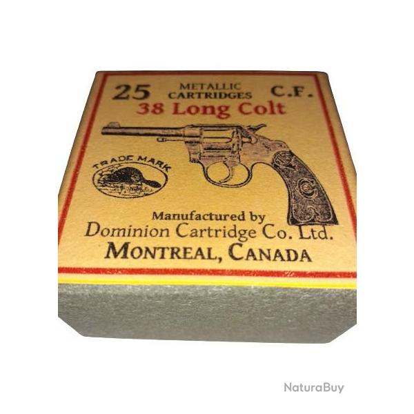 38 Long Colt: Reproduction boite cartouches (vide) DOMINION 9951365
