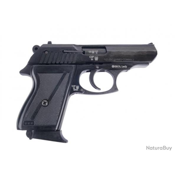 EKOL - PISTOLET LADY NOIR 9MM PA