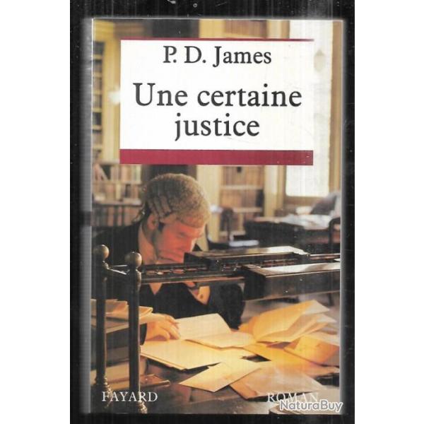 une certaine justice de p.d.james , roman