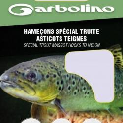 HAMECONS MONTES GARBOLINO SPECIAL TRUITE ASTICOT TEIGNE PAR 10 Taille 14 0.14mm