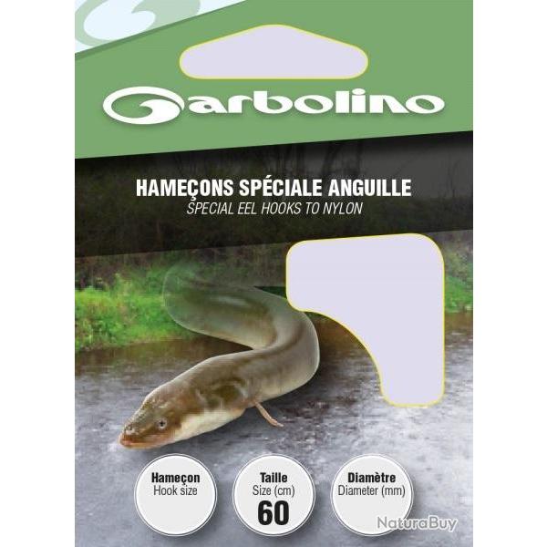 HAMECONS MONTES GARBOLINO SPECIAL ANGUILLE PAR 10 Taille 8 0.22mm