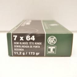 1 boite de balles RWS T Mantel calibre 7x64