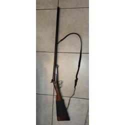 Fusil de chasse juxtaposé à broches type Lefaucheux cal16 / Saint-Etienne avec cartouches