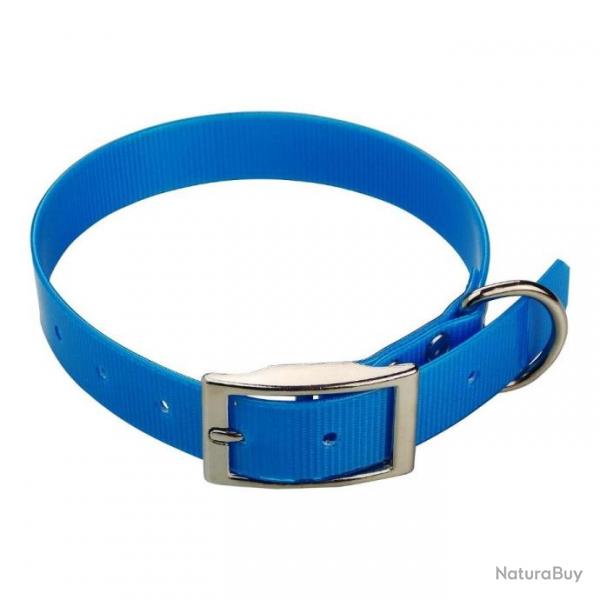 collier HUNT US 25 x 60 cm bleu clair - biothane