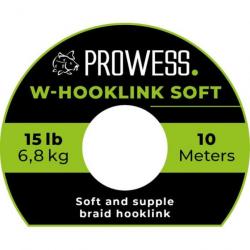 Tresse bas de ligne Prowess W-Hooklink Soft - 10 m - 15 lb / Vert