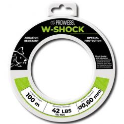 Tête de ligne Prowess W-Shock - 100 m - 0.60 mm / Clear