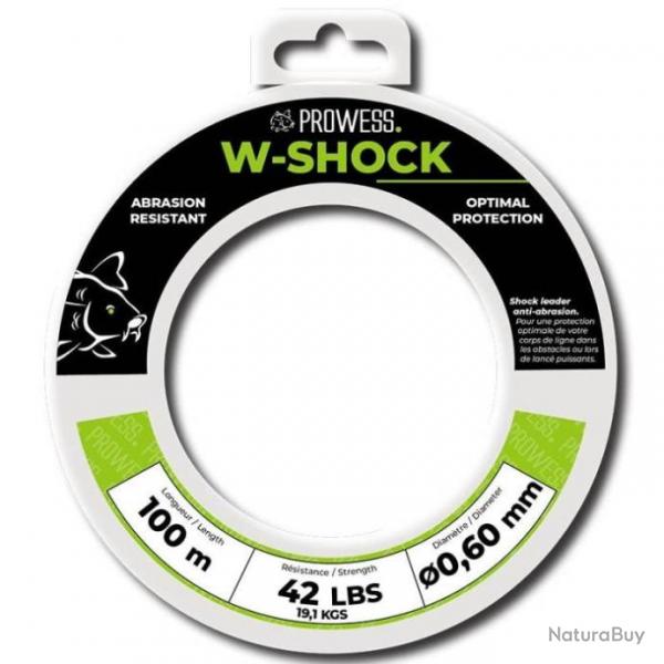 Tte de ligne Prowess W-Shock - 100 m - 0.60 mm / Clear
