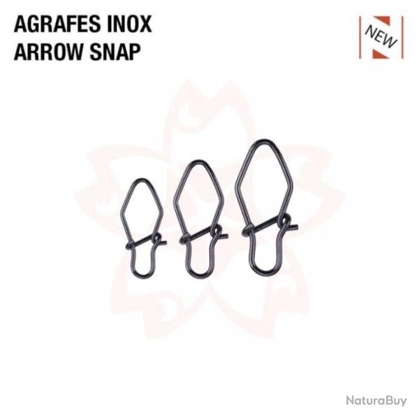 Agrafes Sakura Arrow Snap - Black nickeles - Par 10 10 kg / 22 lb / - 10 kg / 22 lb / 0