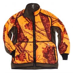 Veste polaire BROWNING POWERFLEECE REVERSIBLE camo orange vert