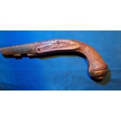Beau Pistolet à de réplique silex à restaurer  pré XXe (51P)( Livré par Happy post 11)