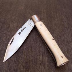 Couteau Régional KENAVO par LE POISSON Manche en OS