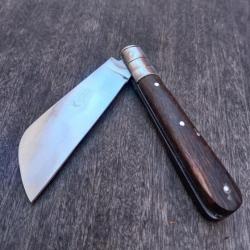 Rare Couteau Régional DONJON GOUTTIÈRE BROSSARD Manche en Bois