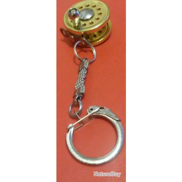 1 MOULINET AU BOUT DE VOS CLEFS : porte clef moulinet mouche