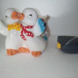 petit vase ou cache pot FORME 2 PETITS CANARDS