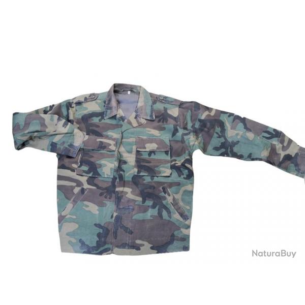 Veste manche longue printemps/t camouflage woodland arme de terre croate - Taille L uniquement