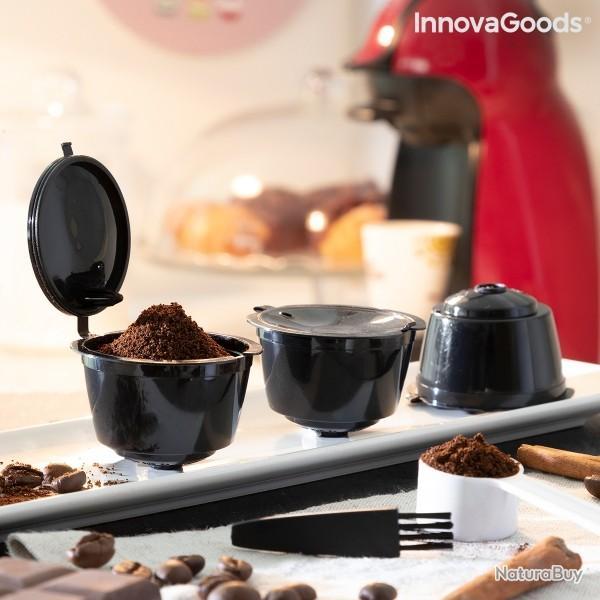 Jeu de 3 Capsules à Café Réutilisables compatibles avec machine type Dolce  Gusto InnovaGoods® Redol - Consommables (9964458)