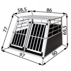 Cage chien box chien caisse Transport chien mobile cage voiture cage chasse cielterre-commerce