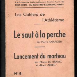 les cahiers de l'athlétisme le saut à la perche lancement du marteau  n°8