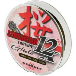 Tresse Sakura Sensibraid 12 - 150 m - Vert / 0.10 mm / 8.7 kg