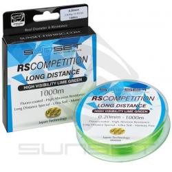Nylons Sunset RS Compétition - Long distance Hi-Visibility Lime Green - 1000 m - 0.14 mm / 1.09 kg