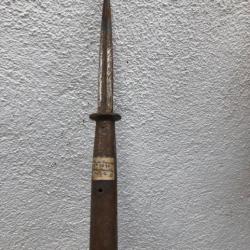 fer de lance pic sur bois modele 1890 a douille