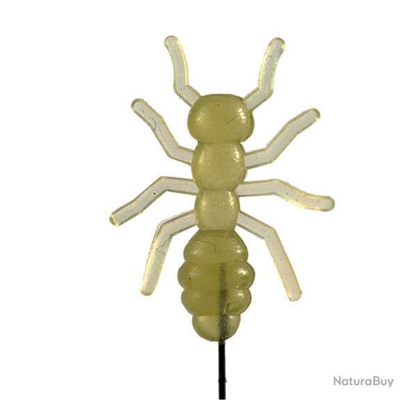 Leurre souple imitation de fourmis Vert d'eau 1,5 cm Legobeleur