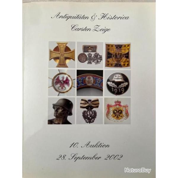 Album Antiquitten & Historica Carsten Zeige - 10 Auktion 28 Sept 2002