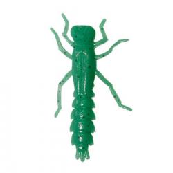 Leurre souple imitation de libellule Vert pailleté 4 cm Legobeleur