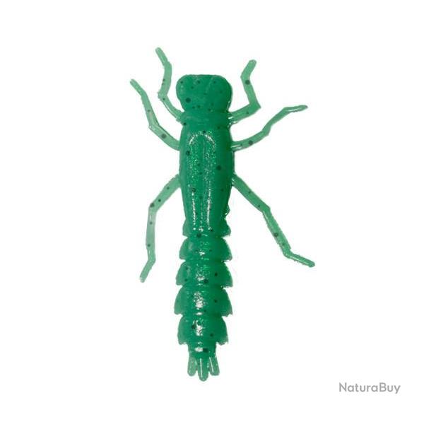 Leurre souple imitation de libellule Vert paillet 4 cm Legobeleur
