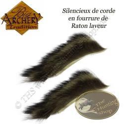 BIG ARCHERY TRADITION Silencieux de corde en fourrure de Raton laveur