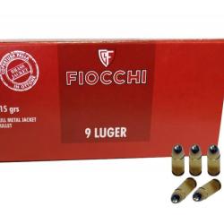 Munition Fiocchi cal.9mm para FMJ 115gr par 50