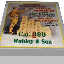 380 Webley & Son: Reproduction boite cartouches (vide) WESTERN METALLIC AMMUNITION 9970958