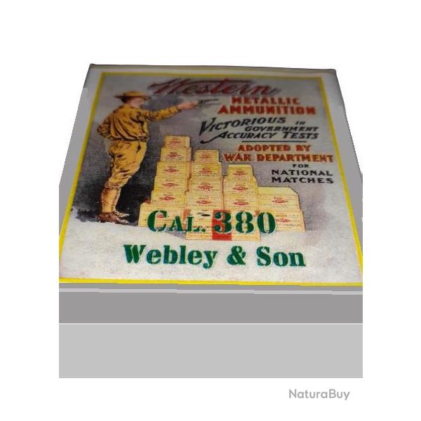 380 Webley & Son: Reproduction boite cartouches (vide) WESTERN METALLIC AMMUNITION 9970958