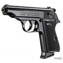Pistolet Walther PP - Cal. 9 mm à blanc PAK - noir