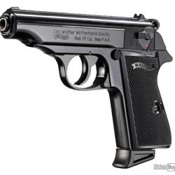 Pistolet Walther PP - Cal. 9 mm à blanc PAK - noir